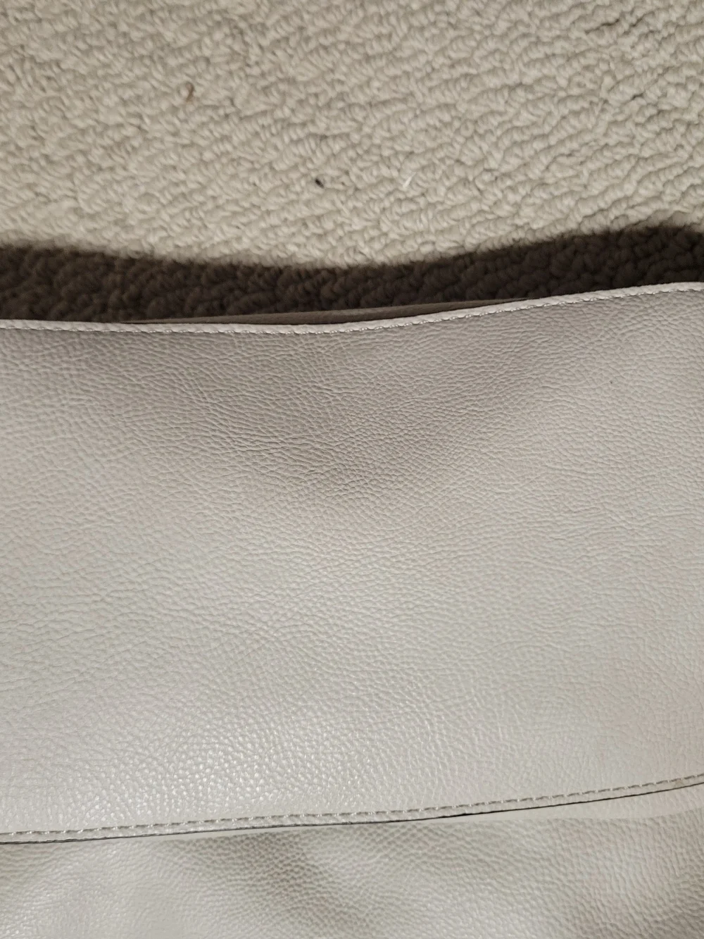 Joy Susan Two-Tone Cream and Black Hobo Shoulder Bag